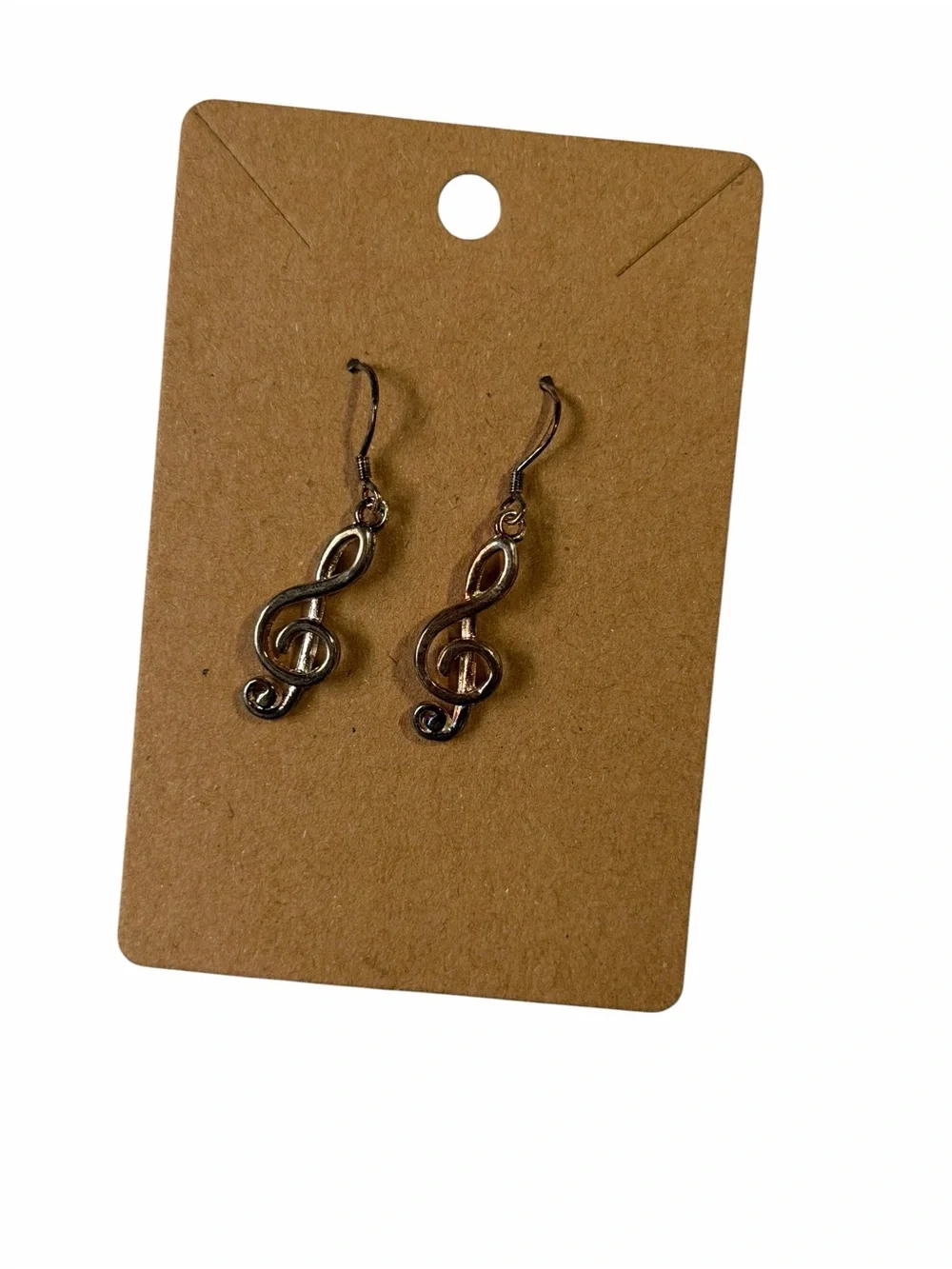 Treble Clef Drop Earrings